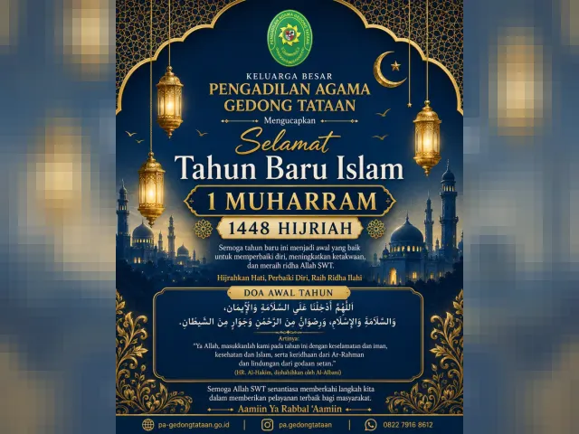 Kartu ucapan Pengadilan Agama Gedong Tataan (foto 5 dari 73)