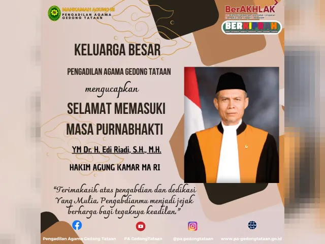 Kartu ucapan Pengadilan Agama Gedong Tataan (foto 19 dari 73)