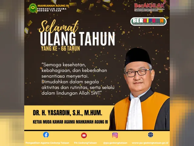 Kartu ucapan Pengadilan Agama Gedong Tataan (foto 20 dari 73)