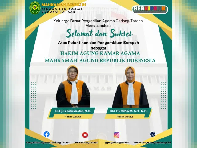 Kartu ucapan Pengadilan Agama Gedong Tataan (foto 23 dari 73)