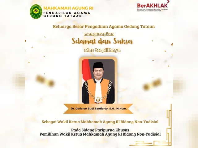 Kartu ucapan Pengadilan Agama Gedong Tataan (foto 28 dari 73)