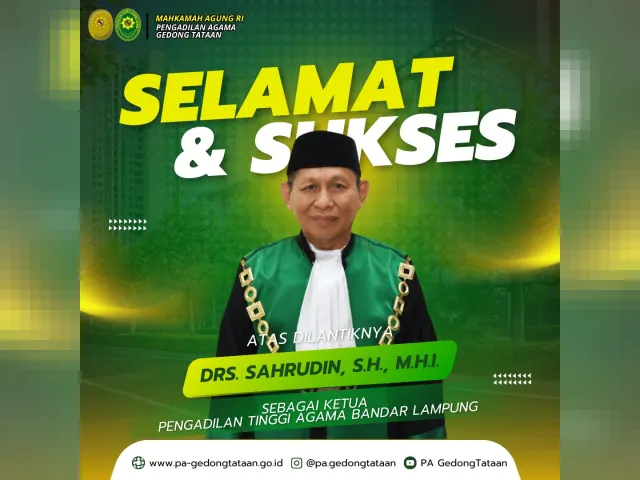 Kartu ucapan Pengadilan Agama Gedong Tataan (foto 29 dari 73)