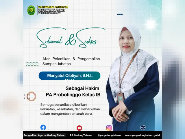 Kartu ucapan Pengadilan Agama Gedong Tataan (foto 43 dari 78)