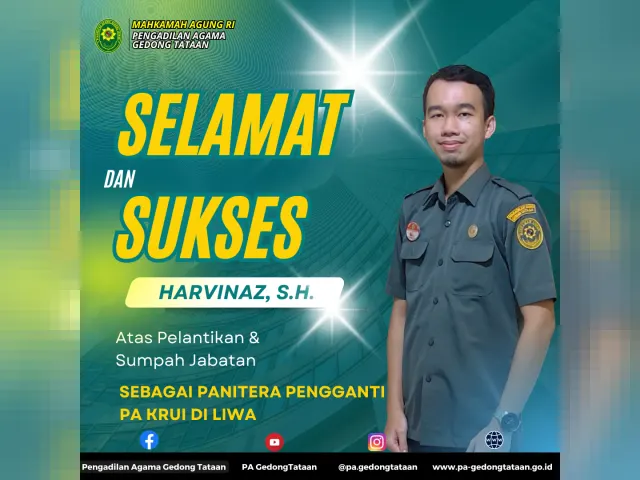 Kartu ucapan Pengadilan Agama Gedong Tataan (foto 44 dari 78)