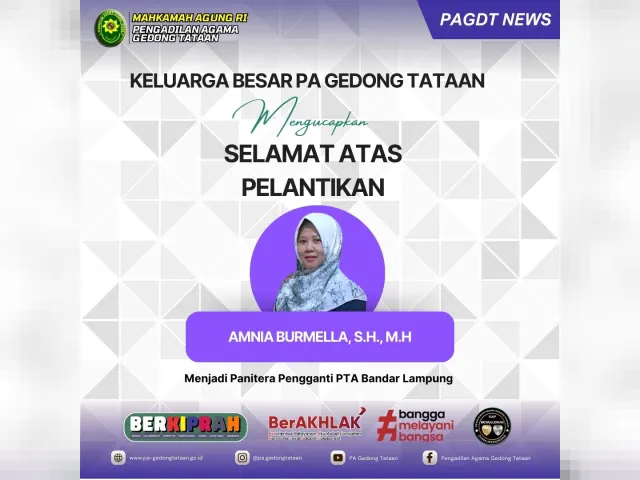 Kartu ucapan Pengadilan Agama Gedong Tataan (foto 55 dari 78)