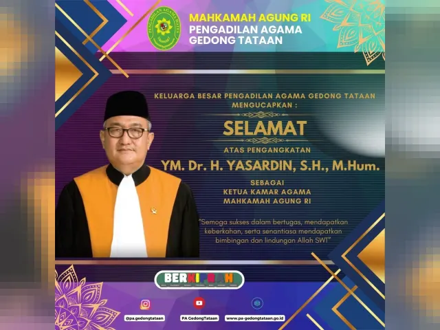 Kartu ucapan Pengadilan Agama Gedong Tataan (foto 65 dari 78)