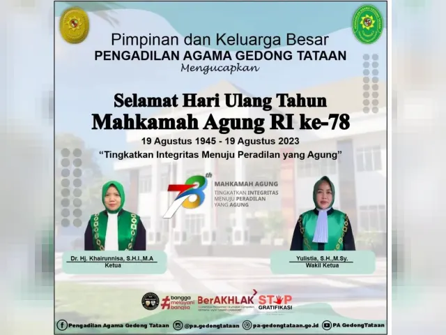 Kartu ucapan Pengadilan Agama Gedong Tataan (foto 75 dari 78)