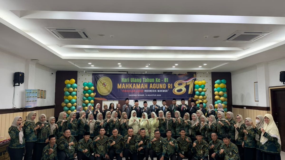 Bersatu dalam Khidmat, PA Gedong Tataan dan PN Gedong Tataan Peringati HUT ke-81 Mahkamah Agung RI
