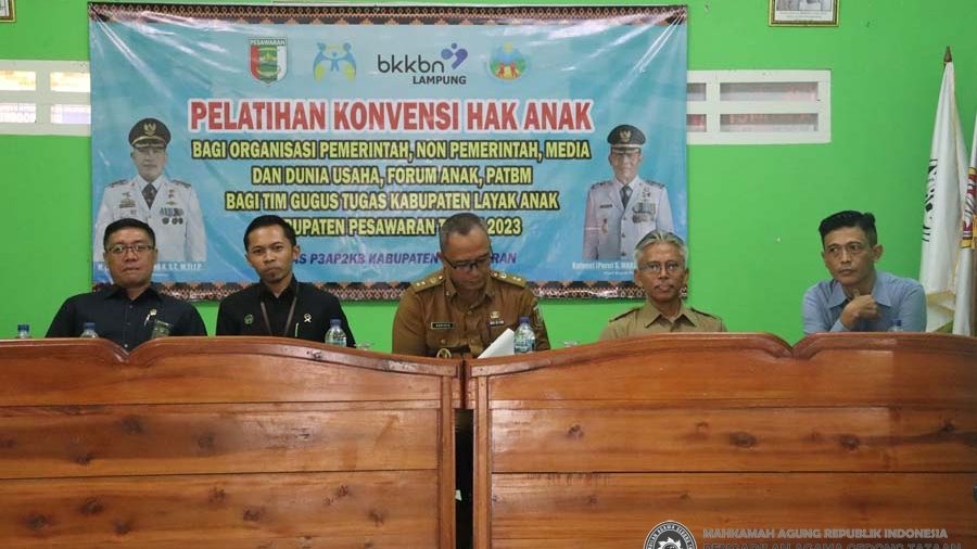 Hakim Pengadilan Agama Gedong Tataan Mengikuti pelatihan konvensi hak anak kab. pesawaran
