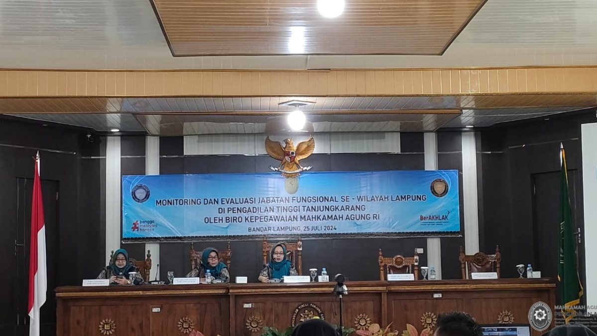Kegiatan Monitoring dan Evaluasi Jabatan Fungsional Sewilayah Lampung
