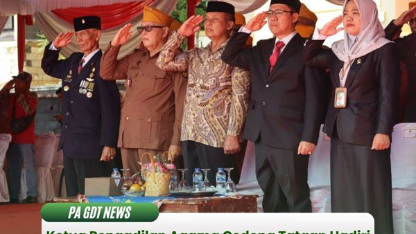 Ketua Pengadilan Agama Gedong Tataan Hadiri Upacara Peringatan Hari Pahlawan Ke-78