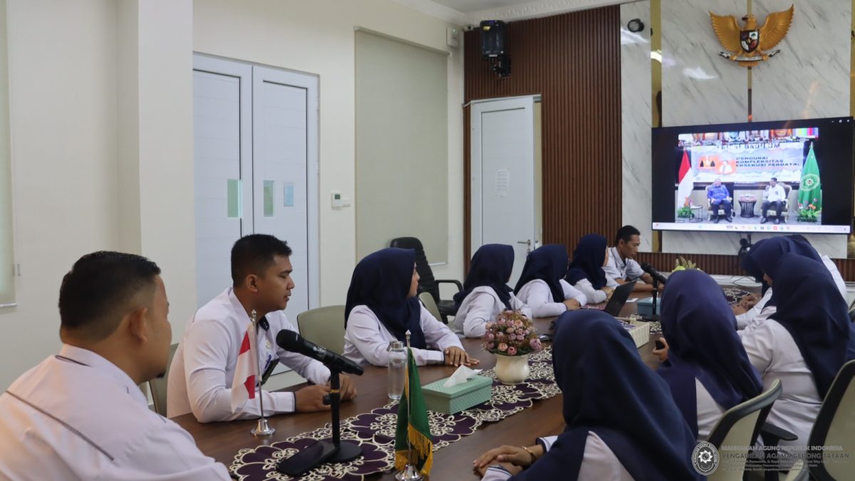 Mengurai Tantangan Eksekusi Perdata, PA Gedong Tataan Hadiri PERISAI BADILUM Episode 10