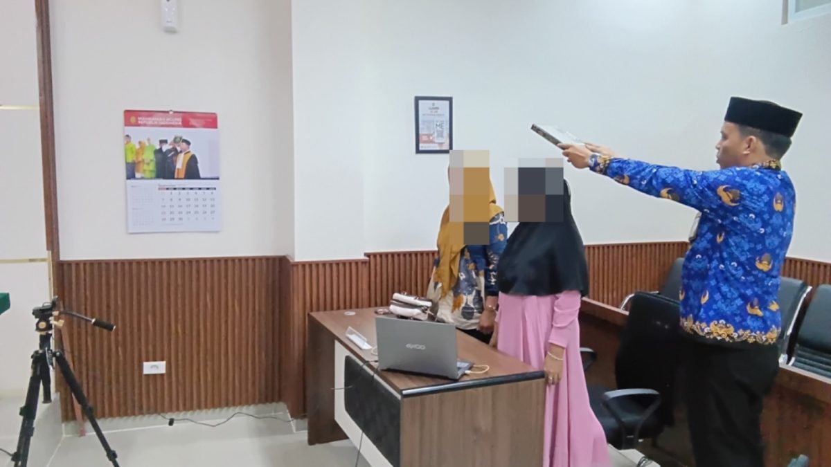 PA Gedong Tataan Dukung Akses Keadilan, Fasilitasi Sidang Telekonferensi dengan PA Batam