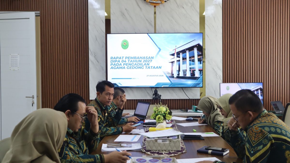 PA Gedong Tataan Gelar Rapat Pembahasan DIPA 04, Perkuat Perencanaan Anggaran yang Efektif dan Akuntabel
