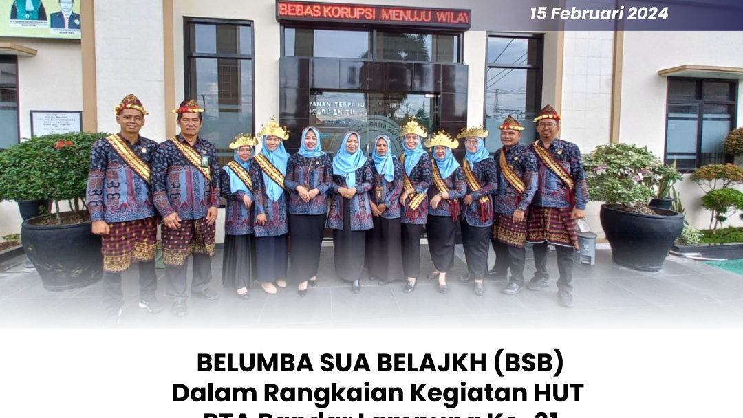 PA Gedong Tataan Ikuti BSB dalam Rangkaian HUT PTA Bandar Lampung Ke-31