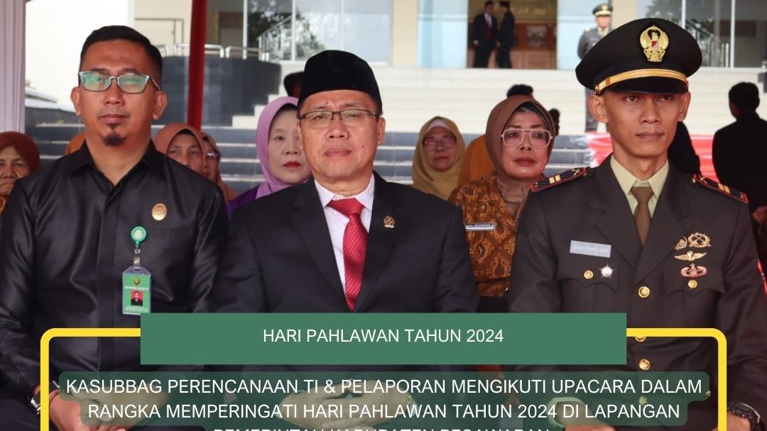 PA Gedong Tataan ikuti Peringatan Hari Pahlawan di Lapangan Pemerintah Kabupaten Pesawaran