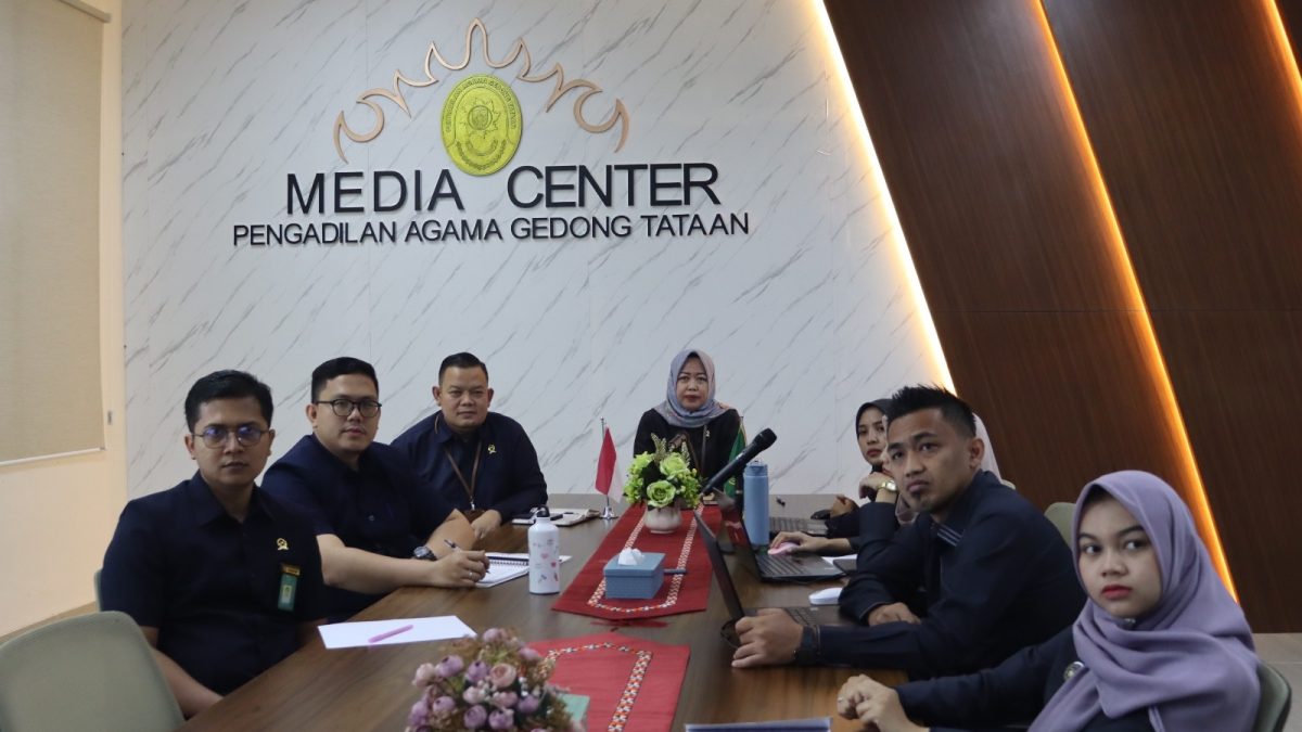 PA Gedong Tataan Ikuti "Satu Jam Saja" Bertema Konstruksi Penalaran Hukum dalam Putusan Peradilan Agama