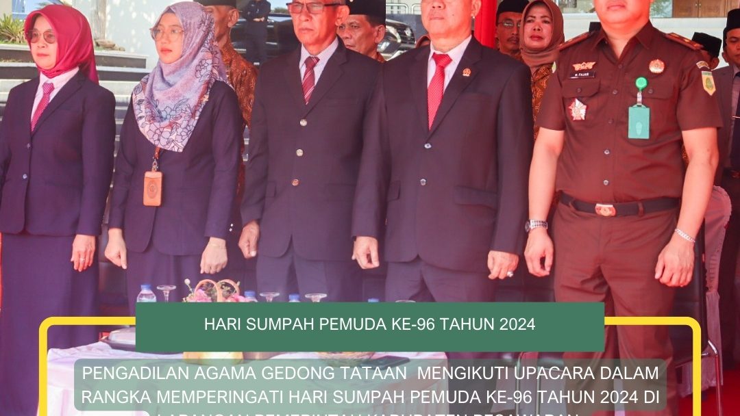 PA Gedong Tataan Ikuti Upacara di Lapangan Pemerintah Kabupaten Kabupaten Pesawaran