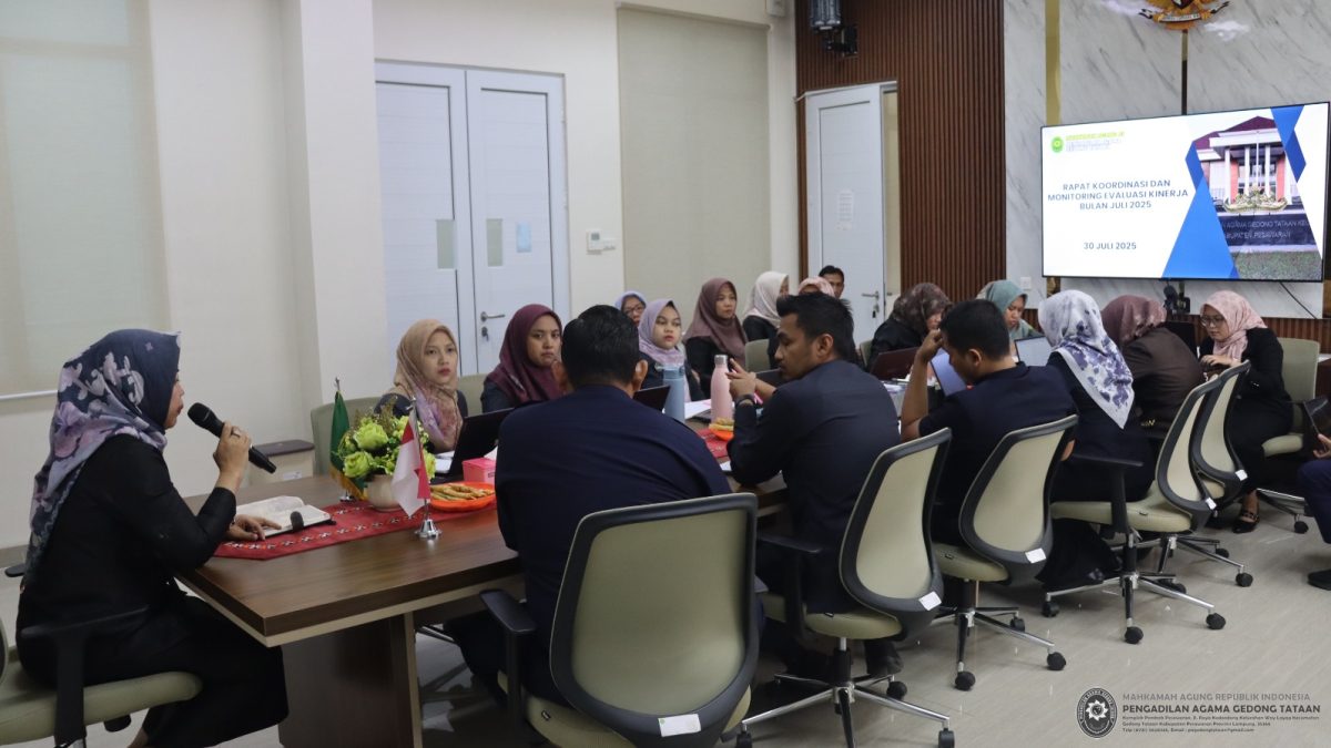 PA Gedong Tataan Mantapkan Kinerja Melalui Rapat Monev & Koordinasi Juli 2025