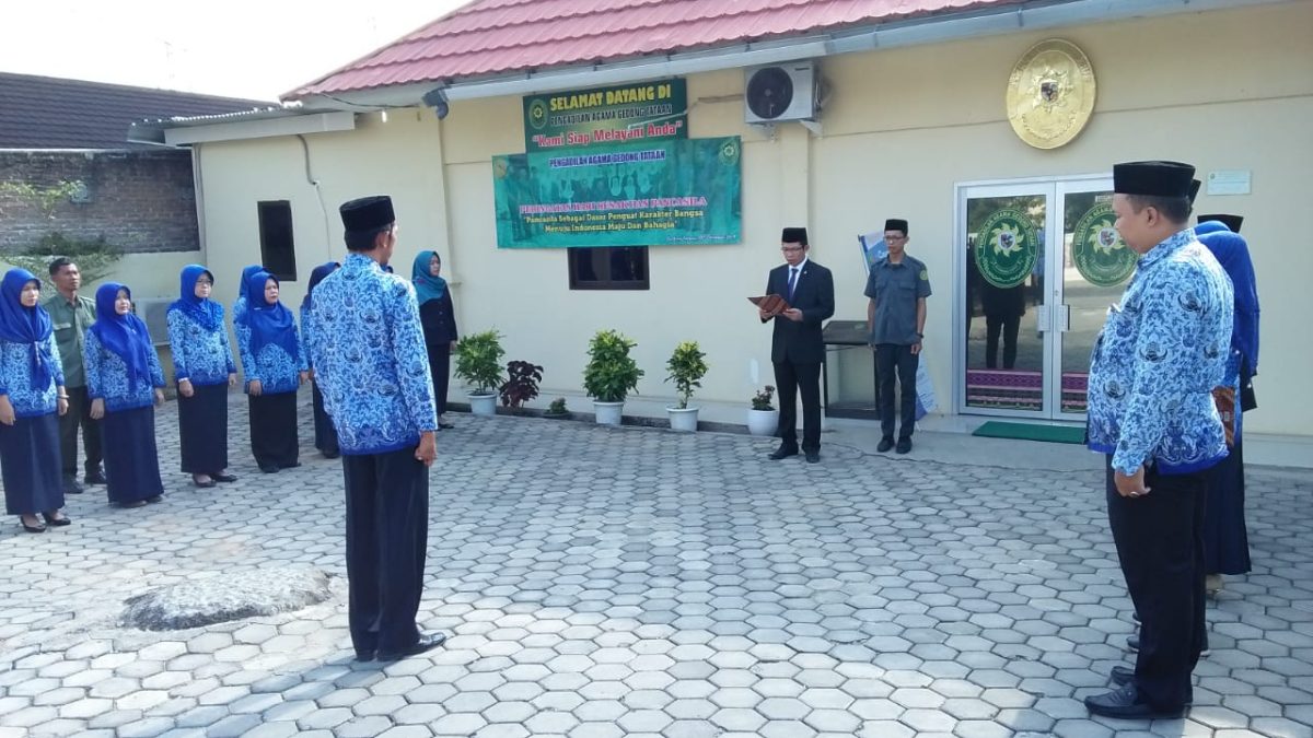 PA Gedong Tataan Melaksanakan Upacara Peringatan Hari Kesaktian Pancasila Tahun 2019