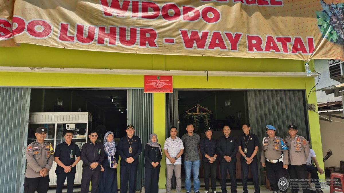 Pastikan Kepastian Hukum, PA Gedong Tataan Laksanakan Sita Eksekusi Hak Tanggungan