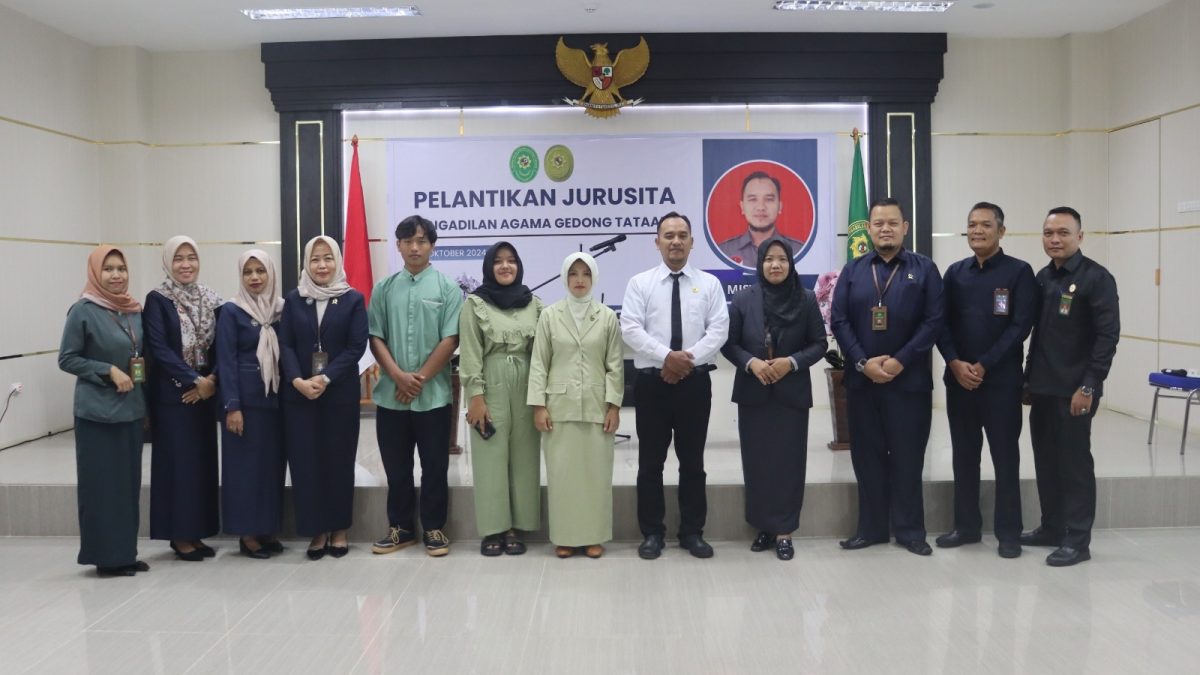 Pelantikan Jurusita Pengadilan Agama Gedong Tataan