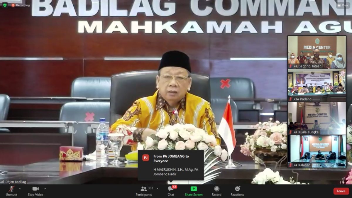 Pembinaan Teknis Peradilan Agama Virtual: Berbagai Masalah Praktik Eksekusi di Peradilan Agama