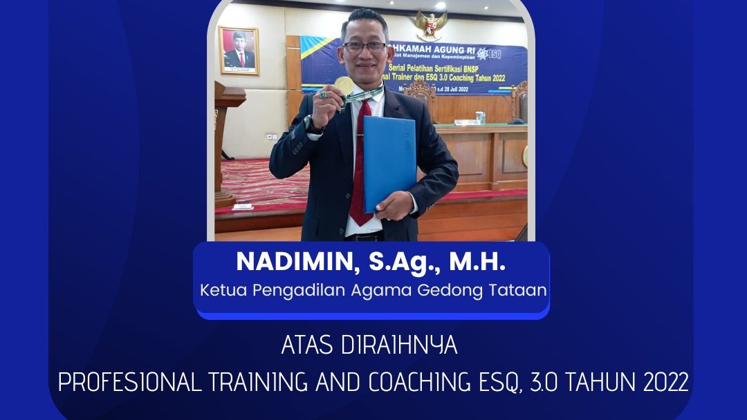 Pengadilan Agama Gedong Tataan berhasil meraih peringkat terbaik ke-2