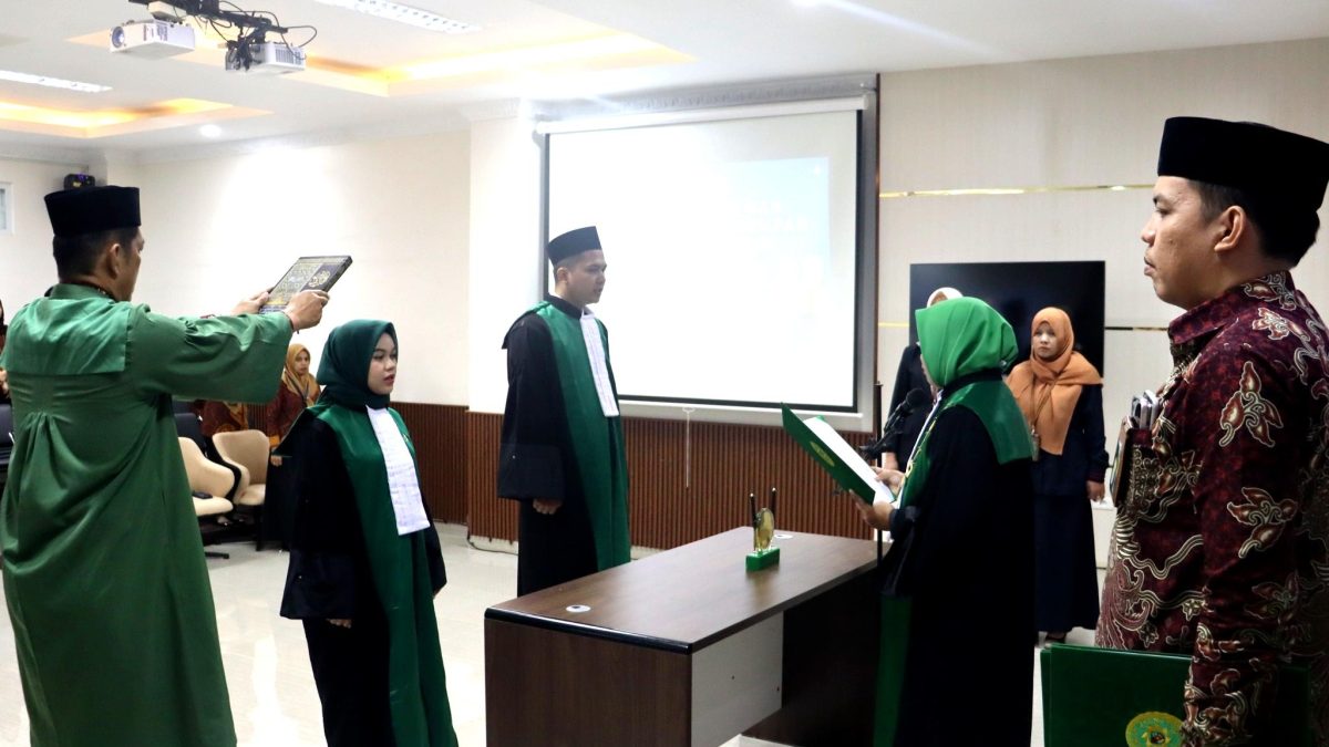 Pengadilan Agama Gedong Tataan Kembali Lantik Dua Hakim Baru