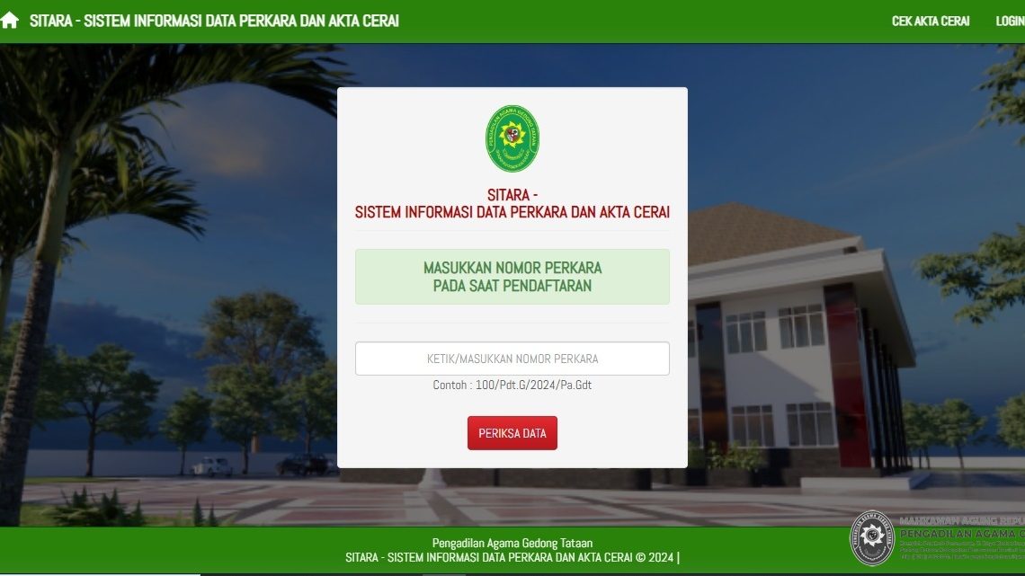 Pengadilan Agama Gedong Tataan Luncurkan Inovasi "SITARA"