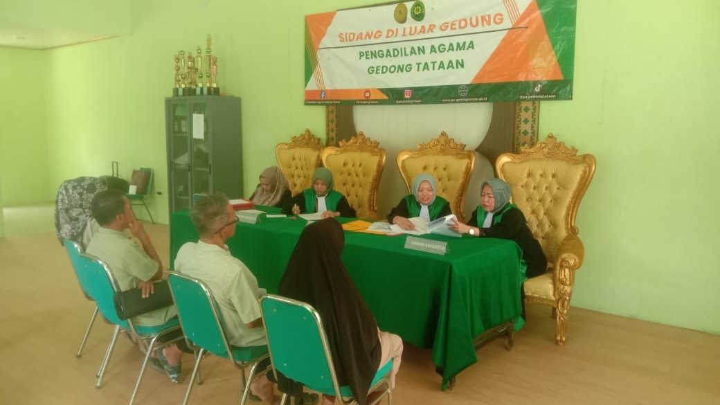 Pertama kali di Tahun 2025, PA Gedong Tataan Laksanakan Sidang Luar Gedung Pertama di KUA Kedondong