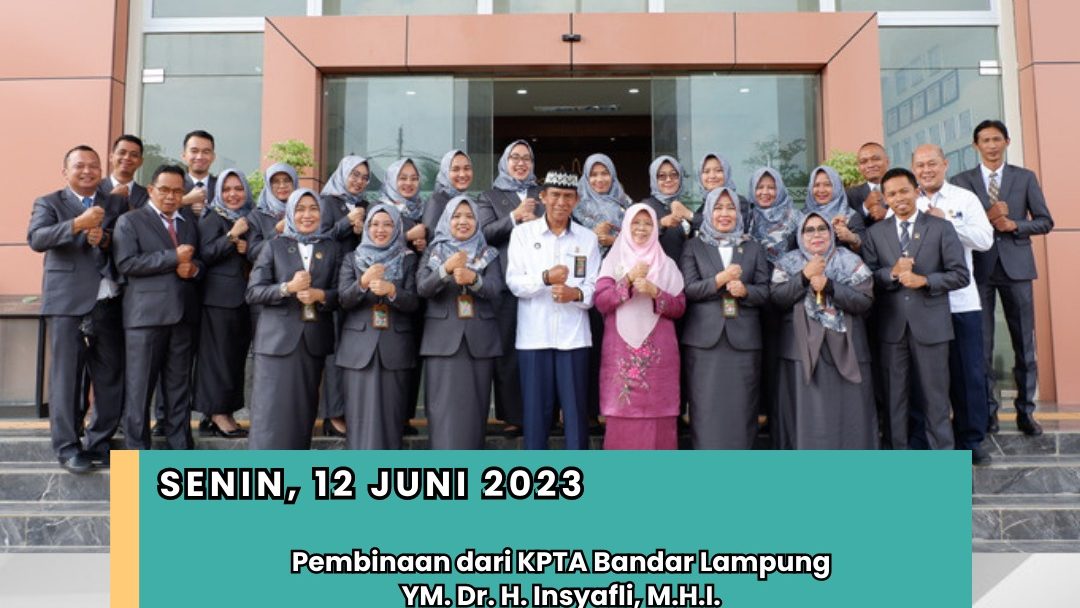 Senin Pertama Bertugas, KPTA Bandar Lampung Memberikan Pembinaan kepada Seluruh Pegawai Pengadilan Agama Gedong Tataan