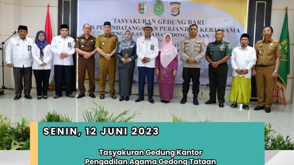 Tasyakuran Gedung Baru PA Gedong Tataan, Ketua PA Gedong Tataan Sampaikan Hal Penting Ini!