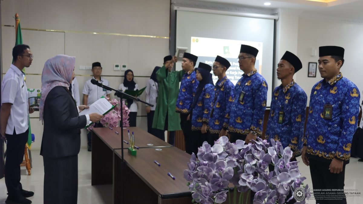 Wujudkan Integritas, PA Gedong Tataan Gelar Pengambilan Sumpah/Janji PPPK